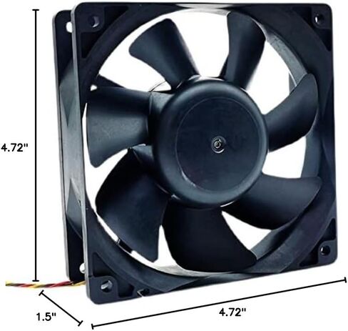 FBA12G12H DC FANDLY SAN 12V 0.6A 120 مم × 120 مم × 38 مم مروحة التبريد in Saudi Arabia