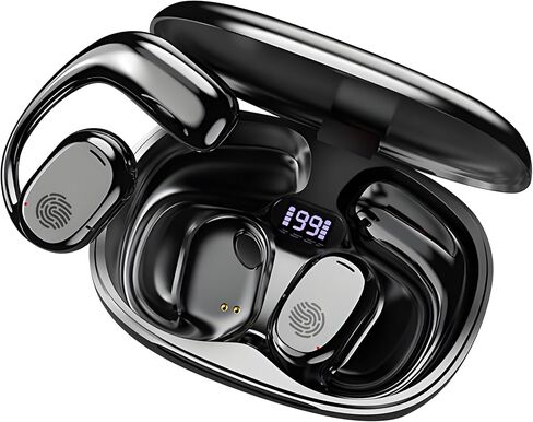 سماعات أذن مفتوحة ، سماعات أذن لاسلكية غير داخلية ، صوت قوي ، مكالمات واضحة ، Bluetooth 5.4 ، IPX5 الأذن تشغيل أذن (ملونة للبشرة) in Kuwait