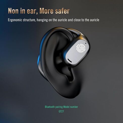 سماعات أذن مفتوحة ، سماعات أذن لاسلكية غير داخلية ، صوت قوي ، مكالمات واضحة ، Bluetooth 5.4 ، IPX5 الأذن تشغيل أذن (ملونة للبشرة) in Kuwait