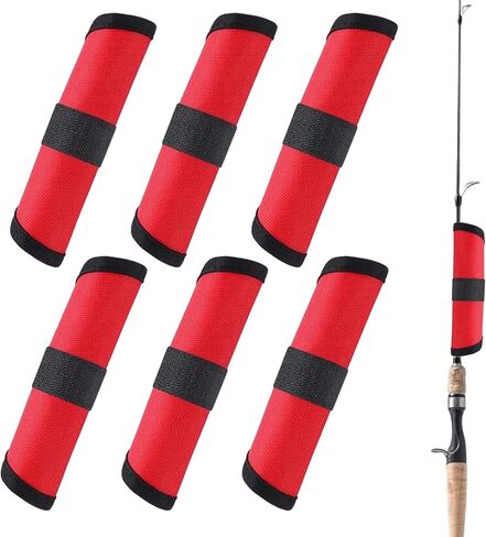 6 أجهزة كمبيوتر أغطية لصيد الأسماك ، أغطية إغراء الصيد ، لفائف إغراء لقضيب الصيد ، تلتف العتاد الأساسي للصيادين هدية in Kuwait