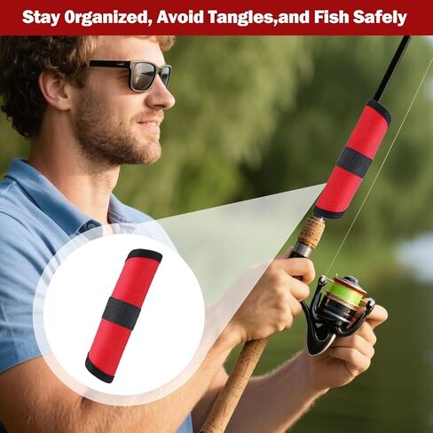 6 أجهزة كمبيوتر أغطية لصيد الأسماك ، أغطية إغراء الصيد ، لفائف إغراء لقضيب الصيد ، تلتف العتاد الأساسي للصيادين هدية in Kuwait