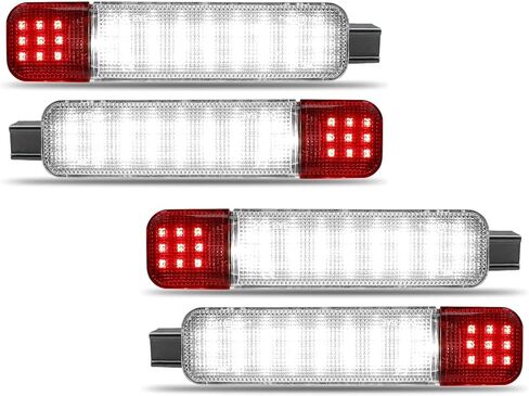 Interior Door Light Courtesy Lamp fit for H2 Chevy Silverado Suburban Tahoe GMC Sierra Yukon Cadillac Escalade, Warning Lights Footwell Step Lamps Replaces 15021517 15021518 923-103 923-104 (4 pieces) in Kuwait