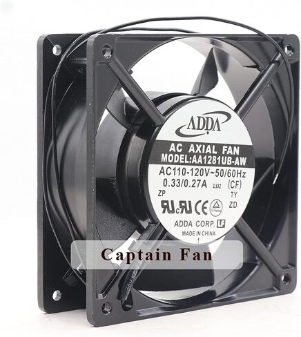 AA1281UB-AW ADDA FAN 12038 120 * 120 * 38MM 110/120VAC 0.33/0.27A 2-WAR in Kuwait