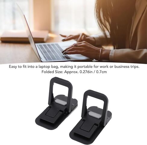 Tangxi Portable Laptop Stand, Aluminum Alloy Foldable Laptop Riser with 2 Angle Keyboard Supports, for Keyboard Tablet Smartphone in Saudi Arabia