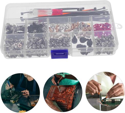 Cabilock Assorted Computer Screws 332pc Screw Assortment Kit for Motherboard Fan Repair in Saudi Arabia