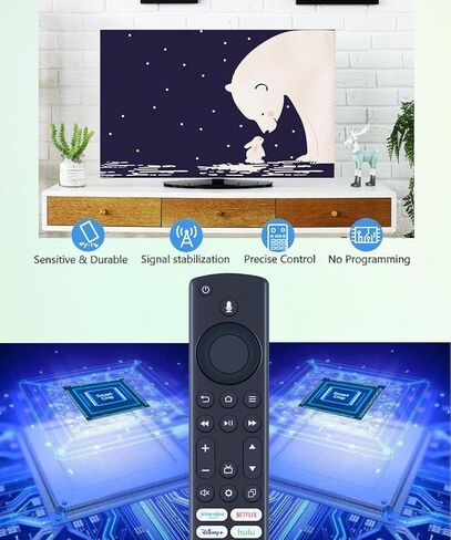 التحكم عن بُعد الصوتي لـ Insignia NS-24F202NA23 NS-32F201NA22 NS-32DF310NA21 NS-43F301NA25 NS-50F501NA22 NS-55F301NA22 NS-55DF710NA19 NS-58DF62222222N22 in Kuwait