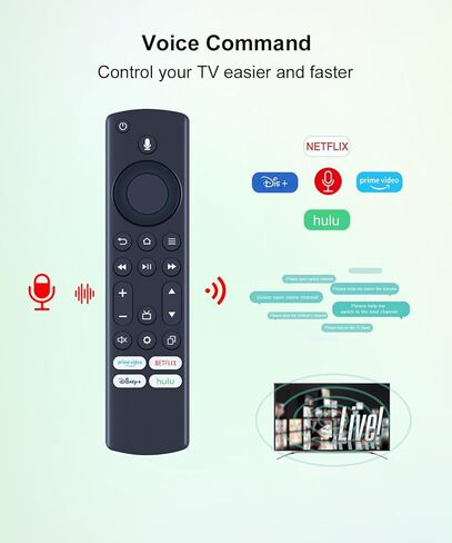 التحكم عن بُعد الصوتي لـ Insignia NS-24F202NA23 NS-32F201NA22 NS-32DF310NA21 NS-43F301NA25 NS-50F501NA22 NS-55F301NA22 NS-55DF710NA19 NS-58DF62222222N22 in Kuwait