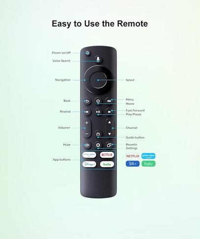 التحكم عن بُعد الصوتي لـ Insignia NS-24F202NA23 NS-32F201NA22 NS-32DF310NA21 NS-43F301NA25 NS-50F501NA22 NS-55F301NA22 NS-55DF710NA19 NS-58DF62222222N22 in Kuwait