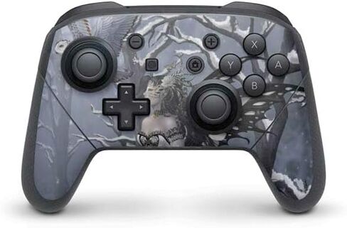 Skinit Mucal Gaming Gaming Skin متوافق مع Nintendo Switch Pro Controller - Nene Thomas Fairy المرخص رسميًا مع Owl in Snow by Nene Thomas Design in Saudi Arabia