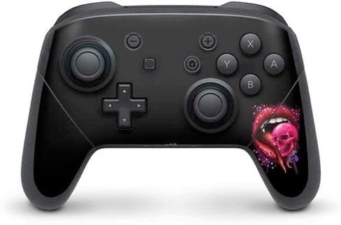 Skinit Scenit Gaming Gaming Skin متوافق مع Nintendo Switch Pro Controller - Sarah Richter Vampire Skull Lollypop بواسطة Sarah Richter Design in Saudi Arabia