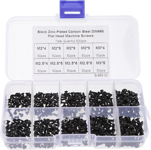 Zerodeko 4Sets Countersunk مسطحة التنصت على المسمار ذاتيا لإصلاح الكمبيوتر المحمول مربع التخزين منظم التثبيت سهلة التثبيت in Kuwait