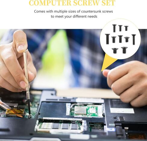 Zerodeko 4Sets Countersunk مسطحة التنصت على المسمار ذاتيا لإصلاح الكمبيوتر المحمول مربع التخزين منظم التثبيت سهلة التثبيت in Kuwait