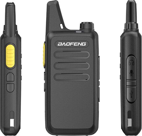 BF-888S تم ترقيته Baofeng T20D Walkie Talkies القابلة لإعادة الشحن مجانًا 2 راديو في اتجاهين (6 عبوات) مع شاحن متعددة العصابات 6 طرق in Kuwait