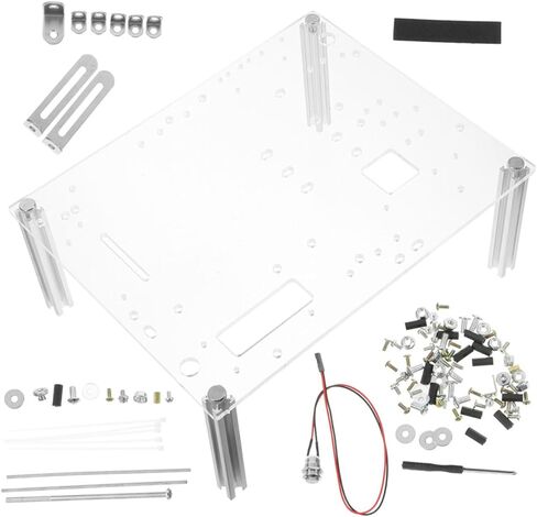 علبة كمبيوتر الهواء الطلق مع قوس الهيكل DIY الأساسي لـ MATX Motherboards تصميم شفاف مضغوط لعرض الأجهزة للعشاق والمحترفين in Kuwait