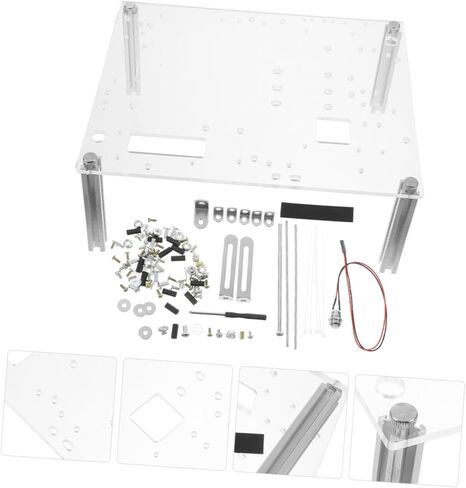 علبة كمبيوتر الهواء الطلق مع قوس الهيكل DIY الأساسي لـ MATX Motherboards تصميم شفاف مضغوط لعرض الأجهزة للعشاق والمحترفين in Kuwait