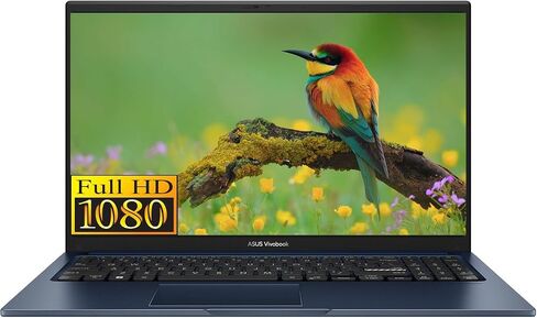 Asus Vivobook 15 جهاز كمبيوتر محمول عالي الأداء باللون الأزرق i5-core حتى 4.2 جيجا هرتز 8 جيجا بايت ذاكرة الوصول العشوائي 256GB SSD 15.6in FHD Web Cam W11 (F1504-متجدد) in Saudi Arabia