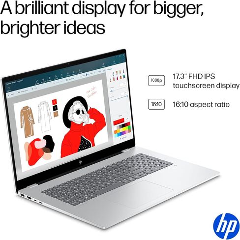 HP OmniBook 7 17.3"(Replace Envy17) Copilot+ AI PC Touchscreen Laptop, GeForce RTX 4050, Intel Evo Core Ultra 7 Series 2 258V(>Ultra 9 185H), Backlit KB, W/512GB PSD&Stylus, Win11 Home(32GB|2TB SSD) in Saudi Arabia