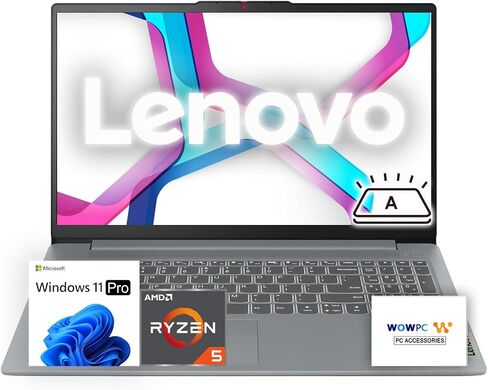 Lenovo New IdeaPad Laptop للأعمال والطلاب ، AMD Ryzen 5 5625U (Outperforms I7-1260U) ، 15.6 "FHD TN Anti-Glare Display ، RAM 16GB ، 1TB SSD ، Wi-Fi 6 ، Backleit Keyboard ، Windows 11 Pro ، WOWPC USB in Saudi Arabia