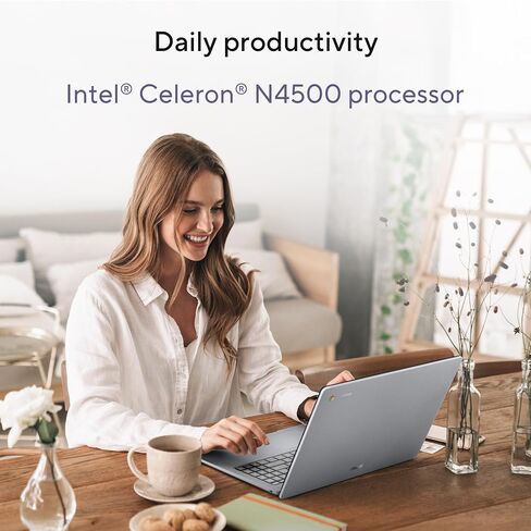 ASUS Chromebook CX15 LAPTOP ، 15.6 "شاشة مكافحة Glare FHD ، معالج Intel Celeron N4500 ، تخزين 128 جيجابايت ، ذاكرة الوصول العشوائي 8 جيجا بايت ، كروموس ، رمادي نقي ، CX1505CKA (متجدد) in Kuwait