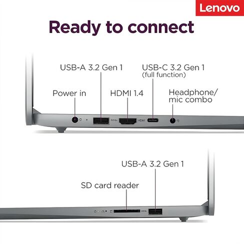 Lenovo New IdeaPad Laptop للأعمال والطلاب ، AMD Ryzen 5 5625U (Outperforms I7-1260U) ، 15.6 "FHD TN Anti-Glare Display ، RAM 16GB ، 1TB SSD ، Wi-Fi 6 ، Backleit Keyboard ، Windows 11 Pro ، WOWPC USB in Saudi Arabia