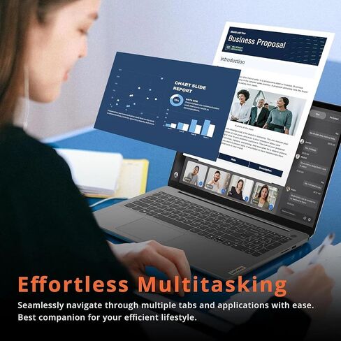 Lenovo 2024 IDEAPAD 1 GEN 7 LAPTOP ، 15.6 "FHD Touchscreen ، Intel Core I3-1215U ، 8GB RAM ، 256GB SSD ، SD Card Reader ، HDMI ، Web-Cam ، Wi-Fi 6 ، Windows 11 Home ، Gray ، Gray in Kuwait