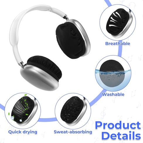 3 أزواج أغطية أذن سماعات الرأس ، وغطاء أذن سماعات رأس سماعة الرأس ، وسماعات الرأس ، وغطاء سماعات الرأس سماعات الرأس سماعات الرأس للمكتبة ، والألعاب ، والألعاب ، والدراسة ، والقابلة لإعادة الاستخدام in Kuwait