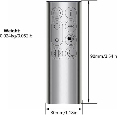 جهاز التحكم عن بعد الأصلي لـ Dyson TP04 TP06 TP09 جهاز تنقية ، متوافق 969154-06 ، 969154-05 ، 969154-16 ، 969154-13 ، 969154-22 ، Silver in Saudi Arabia