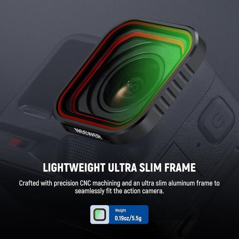 NEEWER UV Filter Compatible with Insta360 Ace Pro Insta 360 Ace Pro 2, Snap On Multicoated HD Optical Glass Protective Action Camera Lens Filter Accessories, FL-C20 in Saudi Arabia