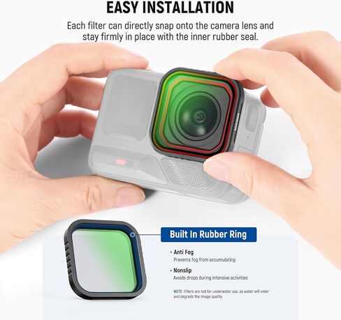 NEEWER UV Filter Compatible with Insta360 Ace Pro Insta 360 Ace Pro 2, Snap On Multicoated HD Optical Glass Protective Action Camera Lens Filter Accessories, FL-C20 in Saudi Arabia