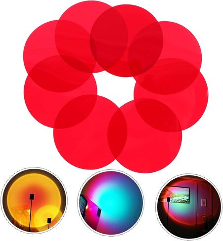 DOITOOL 10pcs Sunset Color Filter Film for LED Photo Lights Transparent Camera Light Correction for Strobe Flash in Saudi Arabia