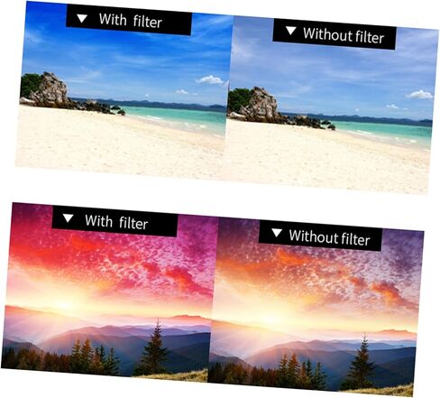 DOITOOL 10pcs Sunset Color Filter Film for LED Photo Lights Transparent Camera Light Correction for Strobe Flash in Saudi Arabia