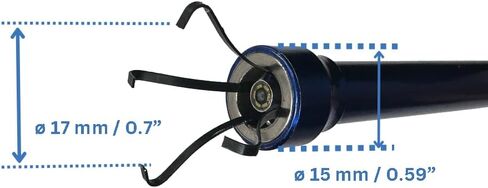 VIVIDIA Visual Grabber 4-CHOP-CLAW ARNEVERING RENTREEDE WATCAP مع كاميرا USB HD مدمجة ومصابيح LED (رأس الكاميرا قطره 15 مم ومسبار طوله 5 أقدام) in Kuwait