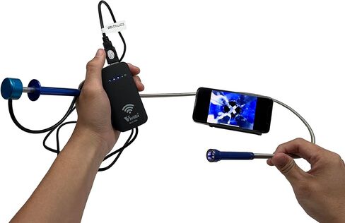 VIVIDIA Visual Grabber 4-CHOP-CLAW ARNEVERING RENTREEDE WATCAP مع كاميرا USB HD مدمجة ومصابيح LED (رأس الكاميرا قطره 15 مم ومسبار طوله 5 أقدام) in Kuwait