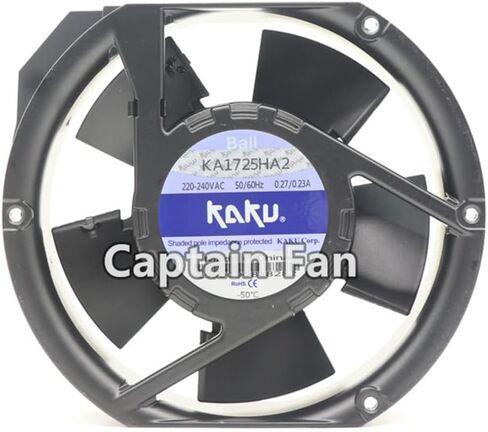KA1725HA2 KAKU FAN 220/240VAC 0.27/0.23A محمل الكرة مروحة التبريد المحورية in Kuwait