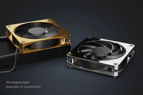 Alphacool Apex Stealth Metan Fan ، 2000 دورة في الدقيقة ، Chrome in Saudi Arabia