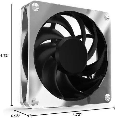 Alphacool Apex Stealth Metan Fan ، 2000 دورة في الدقيقة ، Chrome in Saudi Arabia