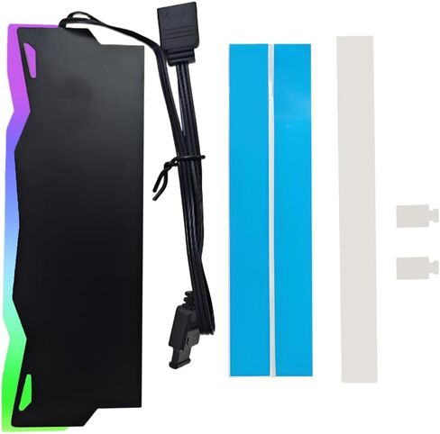 5V ARGB Memory RAM Cooler DDR Heatsink for DIY PC Game MOD DDR3 DDR4 (Compatible with ASUS Aura Sync,GIGABYTE RGB Fusion and MSI Mystic Light Sync) GY-05 (Black) in Saudi Arabia