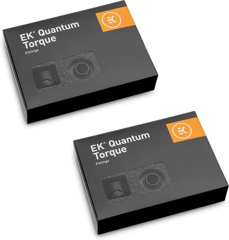 EKWB EK-QUANTUM TORQUE HDC-14 تركيب ضغط للأنابيب الصلبة EKWB ، 14 مم OD ، أسود ، 12 عبوة in Kuwait