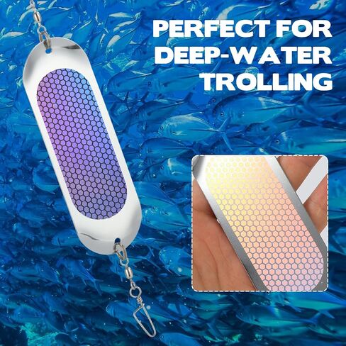 Rainmae 3 PCS Kokanee Dodger Fishing Dodgers ، 4.5 بوصة عاكس الطعم المتصيد. in Saudi Arabia