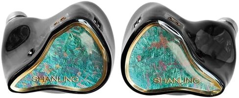 Shanling Regal Hifi IEM ، 2DD+4BA+2Planar Hybrid Driver In-Earhons ، HI-RES Audio Hifi Music Ambuds for Audiophile ، Division ثلاثي الاتجاهات مع 3.5/4.4 ملم قابلة للاستبدال (الأخضر) in Kuwait