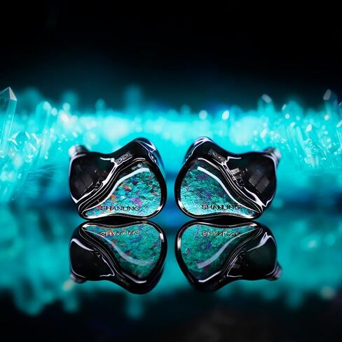 Shanling Regal Hifi IEM ، 2DD+4BA+2Planar Hybrid Driver In-Earhons ، HI-RES Audio Hifi Music Ambuds for Audiophile ، Division ثلاثي الاتجاهات مع 3.5/4.4 ملم قابلة للاستبدال (الأخضر) in Kuwait