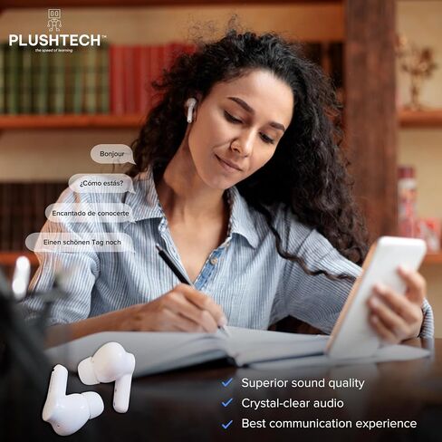 M3 Translator Earbuds (2025) – Free Lifetime Access to Translation App - Bluetooth 5.3 Wireless Earbuds w/ 74-Language Real-Time Translation, 40H Battery, HD Sound, AI Noise Cancelling in Saudi Arabia