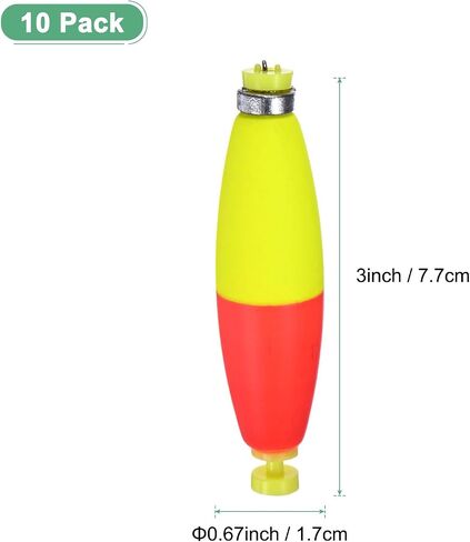 M METERXITY Pack Fishing Bobbers Floats, EVA Foam Weighted Bobbers, Clip-on Floats Slip Corks Floaters Strong Buoys in Saudi Arabia