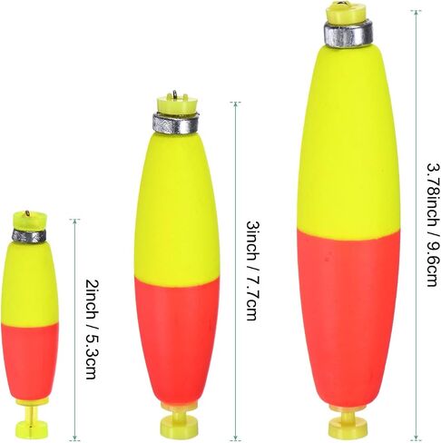 M METERXITY Pack Fishing Bobbers Floats, EVA Foam Weighted Bobbers, Clip-on Floats Slip Corks Floaters Strong Buoys in Saudi Arabia