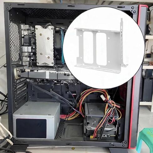 قوس تثبيت مزدوج SSD مع برغي 3.5 بوصة SSD درج الدافع الخليج لجهاز الكمبيوتر المكتبي ، الأسود in Kuwait