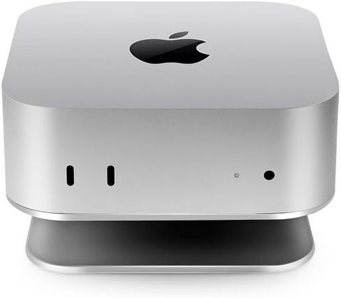 Aluminum Alloy Laptop Stand for 2024 Mac mini M4/M4 Pro with Non-Slip Computer Holder for Accessories -Holder Anti-Scratch Shock-Resistant Portable Small Stand in Saudi Arabia