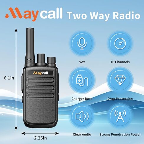 558 4 Pack Walkie Talkie Two Way Radio for Adults with Earpieces FRS 2 Way Radio Type C Portable 16 Channel Long Range USB Charging Base 1200mAh for Cruise Hiking Hunting Skiing in Saudi Arabia