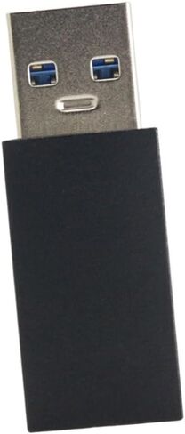 2PCS USB ذكر إلى USB أنثى محول كابل محول سبيكة دائمة لتحسين الحماية لنقل البيانات واتصال الجهاز الأسود in Kuwait