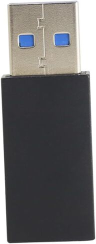 2PCS USB ذكر إلى USB أنثى محول كابل محول سبيكة دائمة لتحسين الحماية لنقل البيانات واتصال الجهاز الأسود in Kuwait