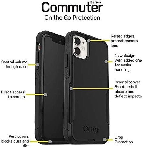 Case Otterbox Commuter Series لـ iPhone 11 (وليس Pro/Pro Max) عبوات البيع بالتجزئة - طريق الباليه (الملح الوردي/أحمر الخدود) in Kuwait